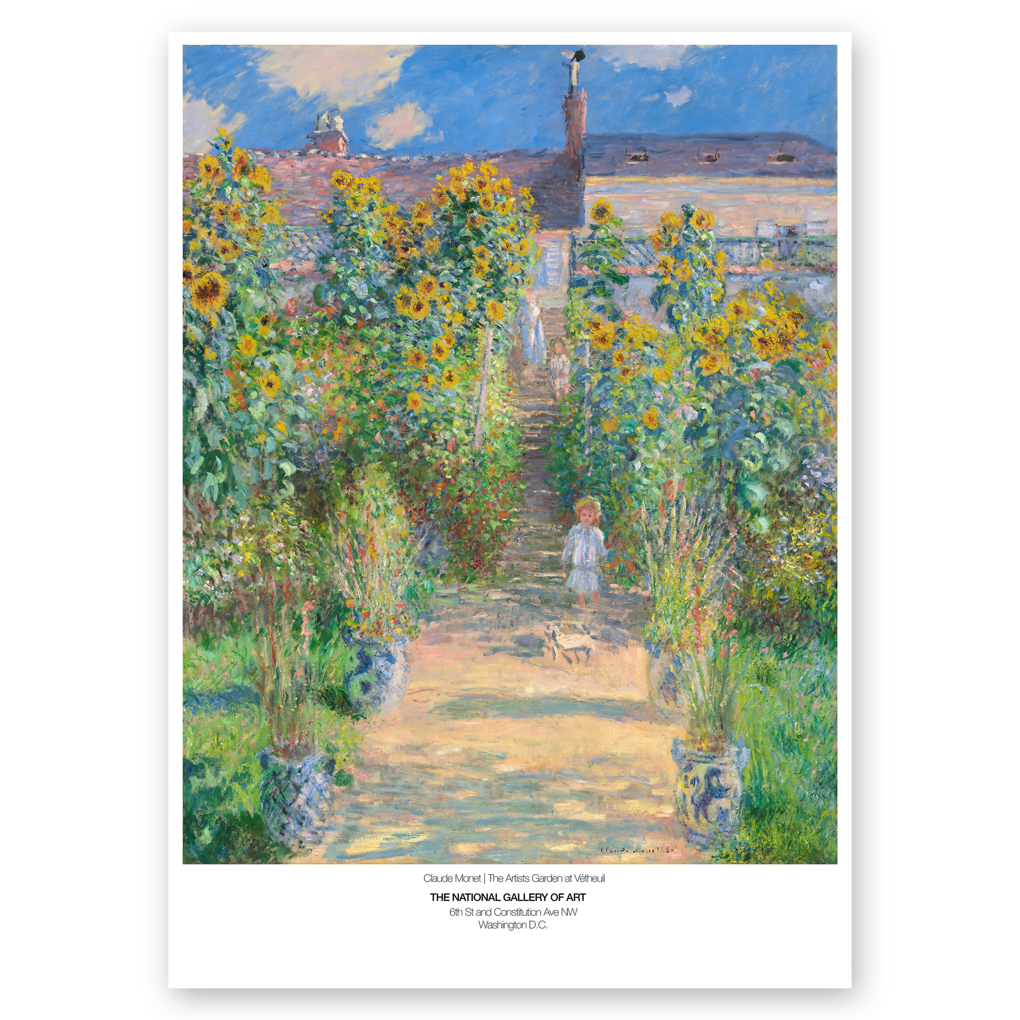 Claude Monet Poster - The Artists Garden At Vétheuil