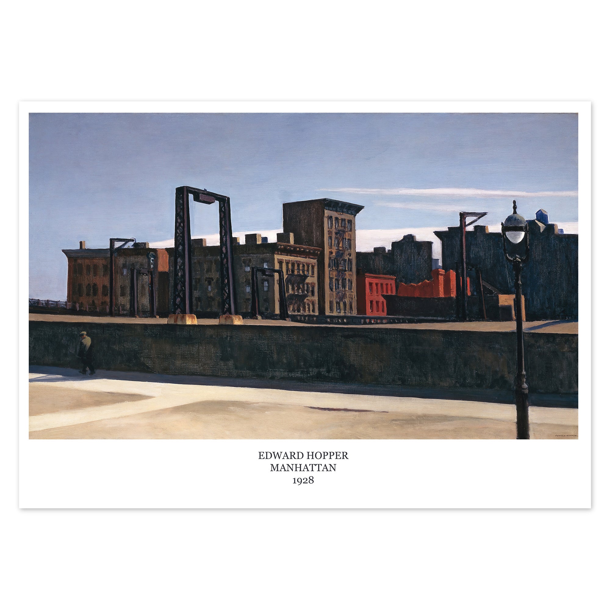 Poster. Manhattan by Edward Hopper