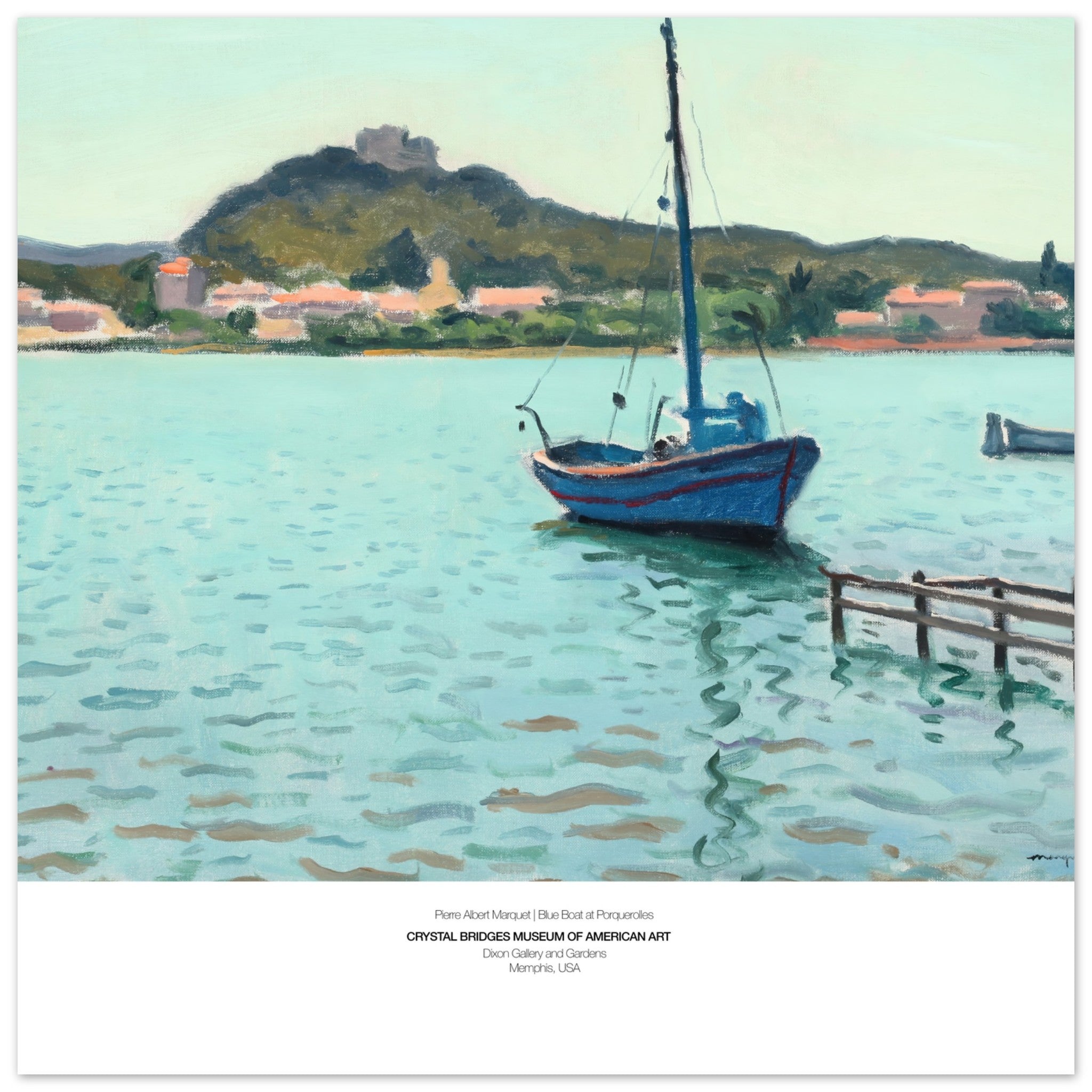 Pierre Albert Marquet Poster - Blue Boat At Porequerolles