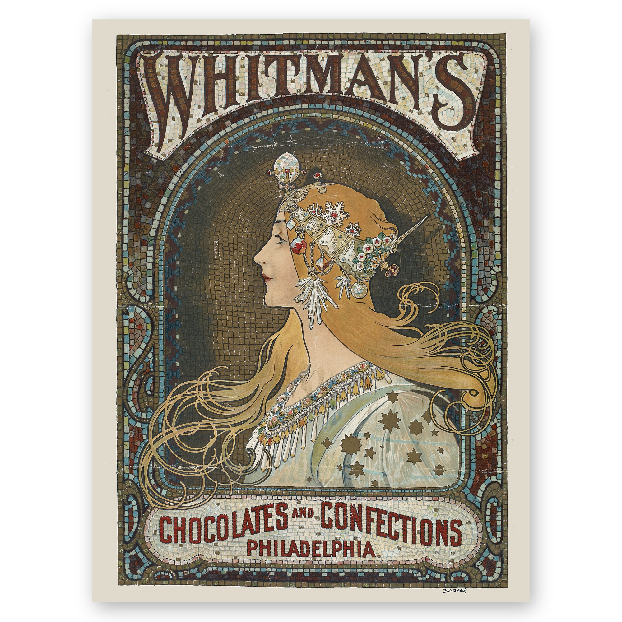 Alphonse Mucha Poster - Whitmans Chocolates And Confections