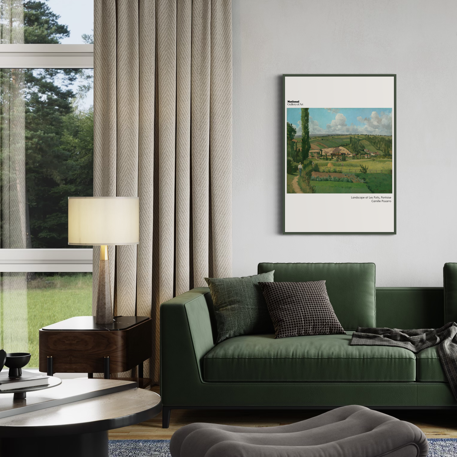 Camille Pissarro Poster - Landscape at Les Pâtis, Pontoise