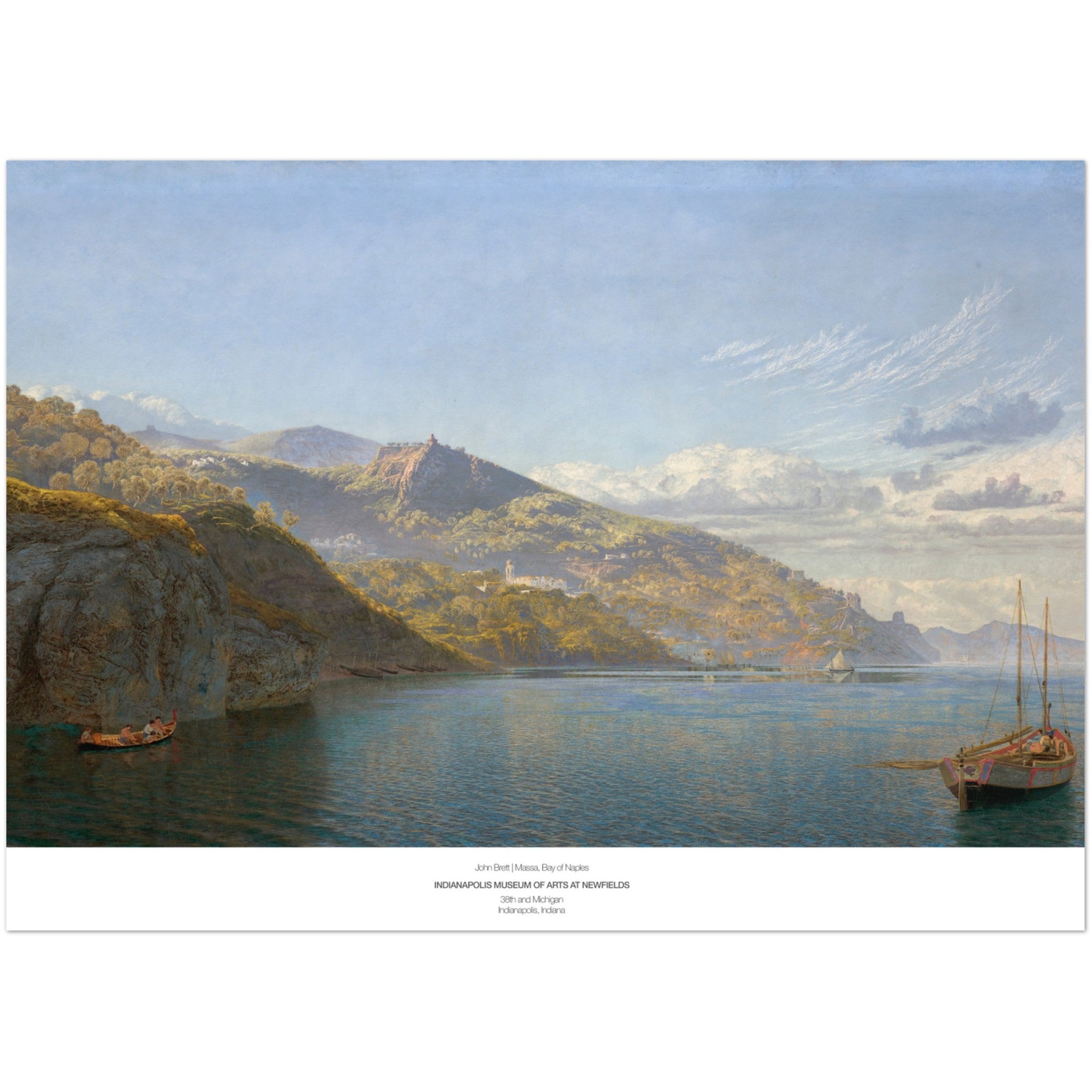 John Brett Poster -  Massa Bay Of Naples