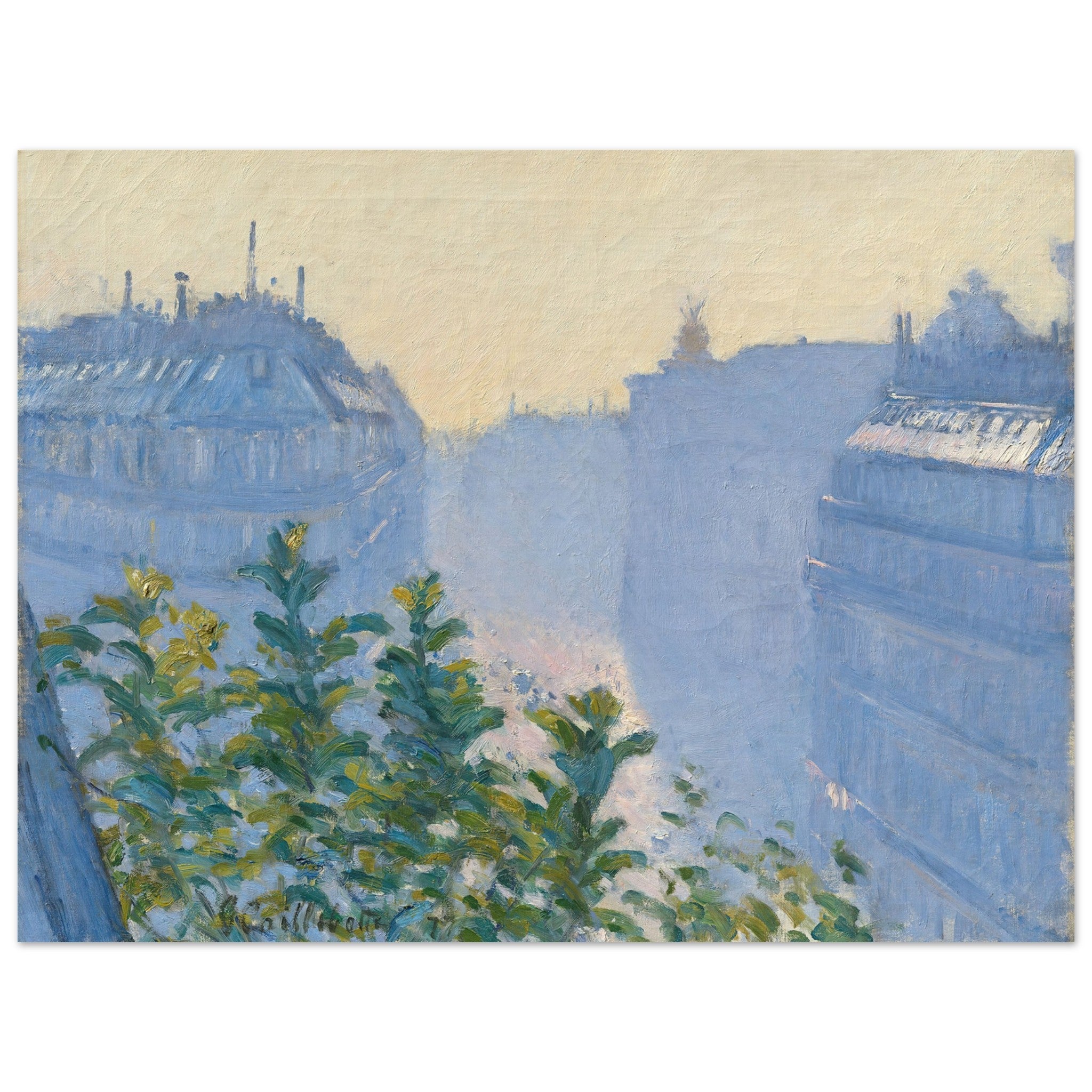 Gustave Caillebotte Poster - Rue Halévy, View From A Balcony