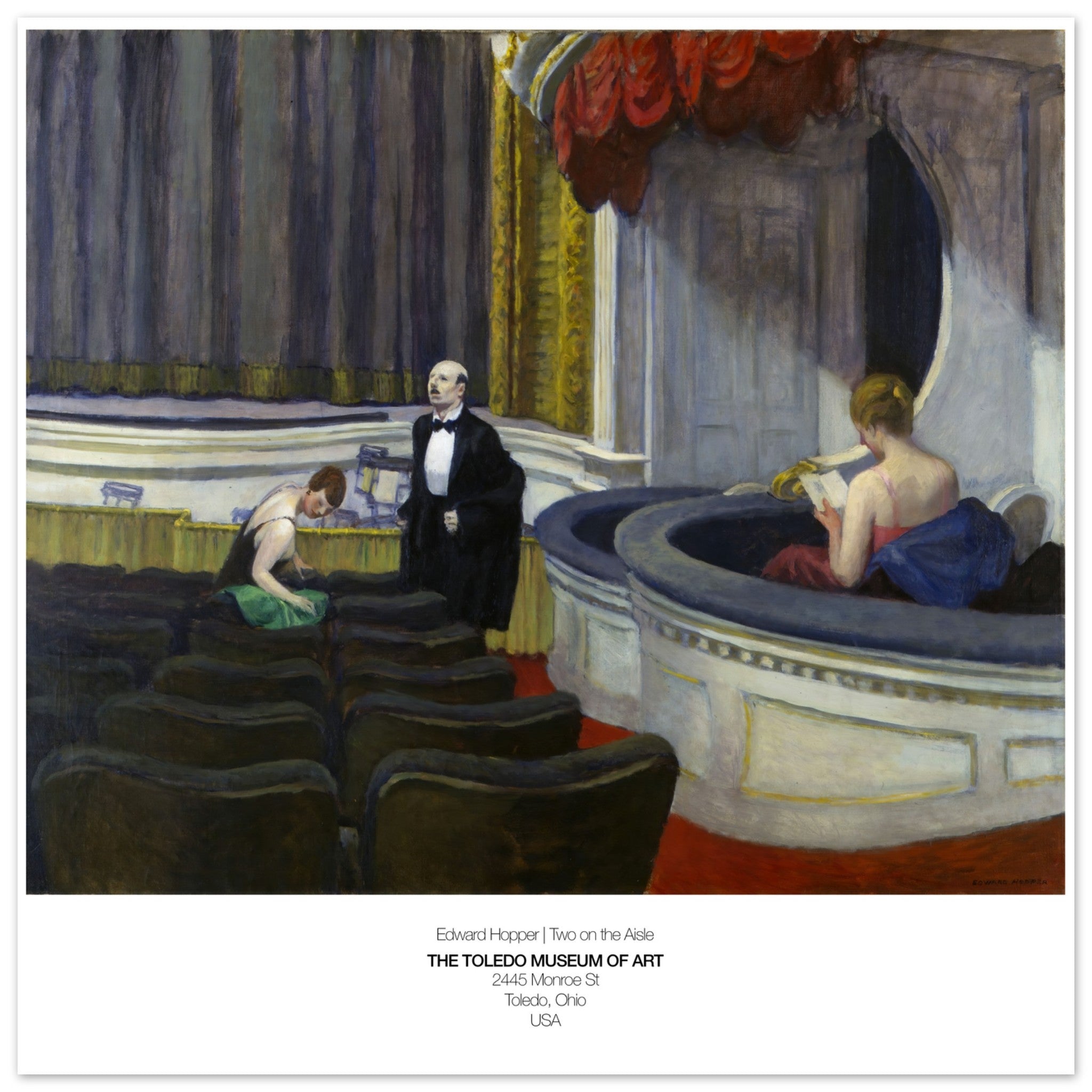 Edward Hopper Poster - Two On The Aisle