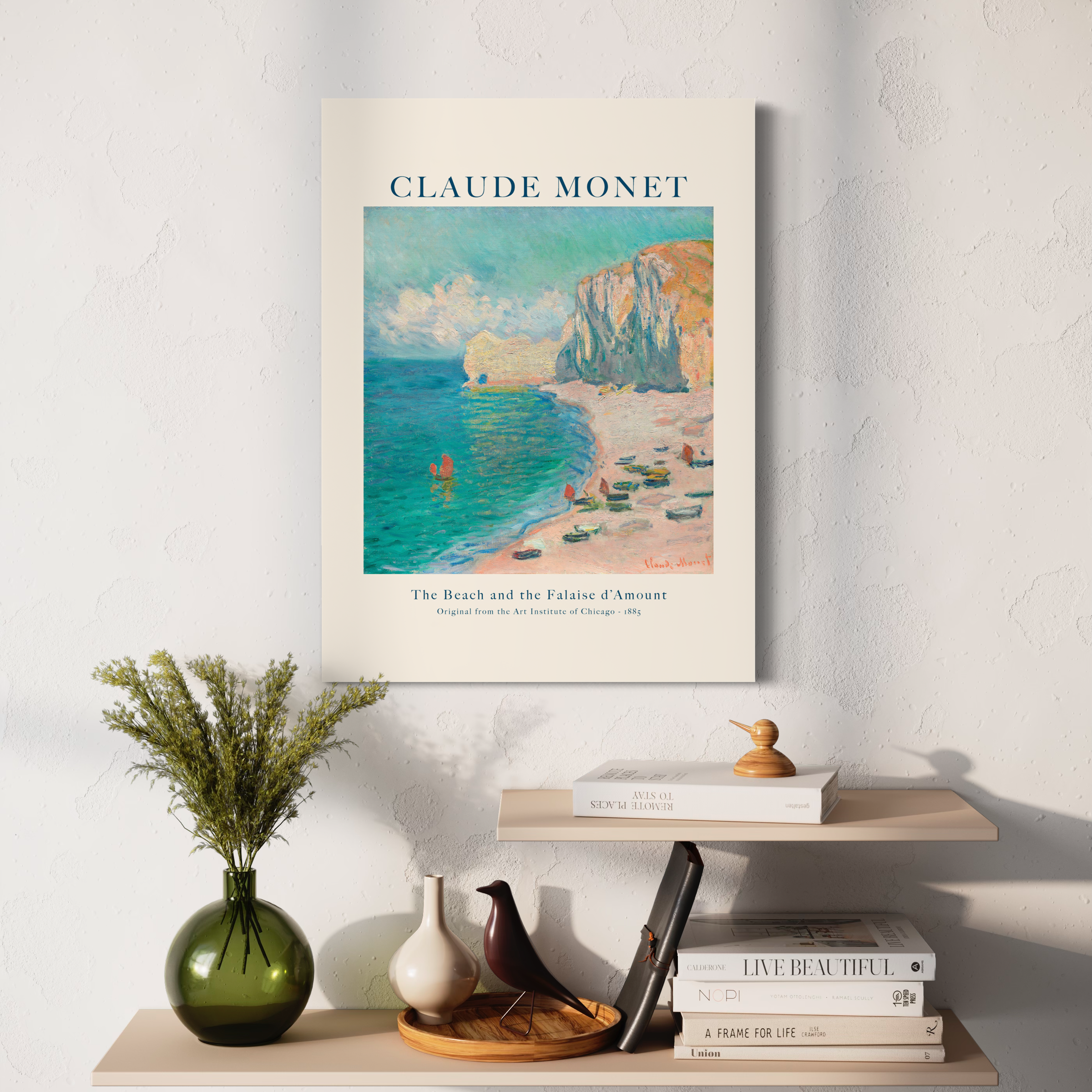 Special Edition Canvas - Claude Monet - The Beach and the Falaise d´Amount