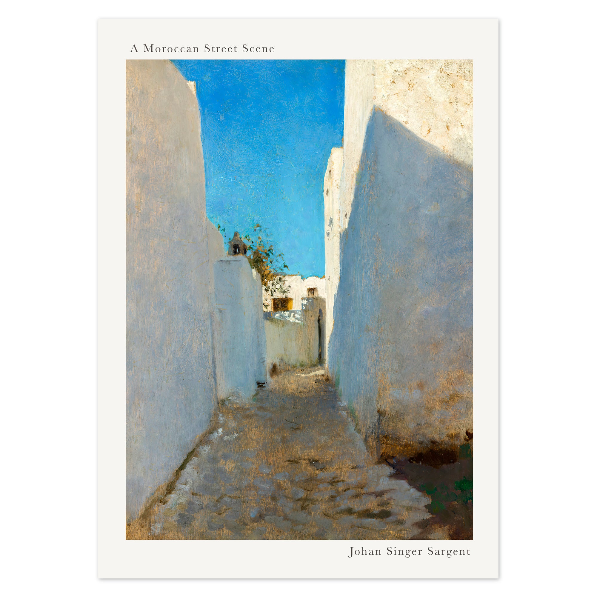 John Singer Sargent Poster - A Moroccan Street Scene