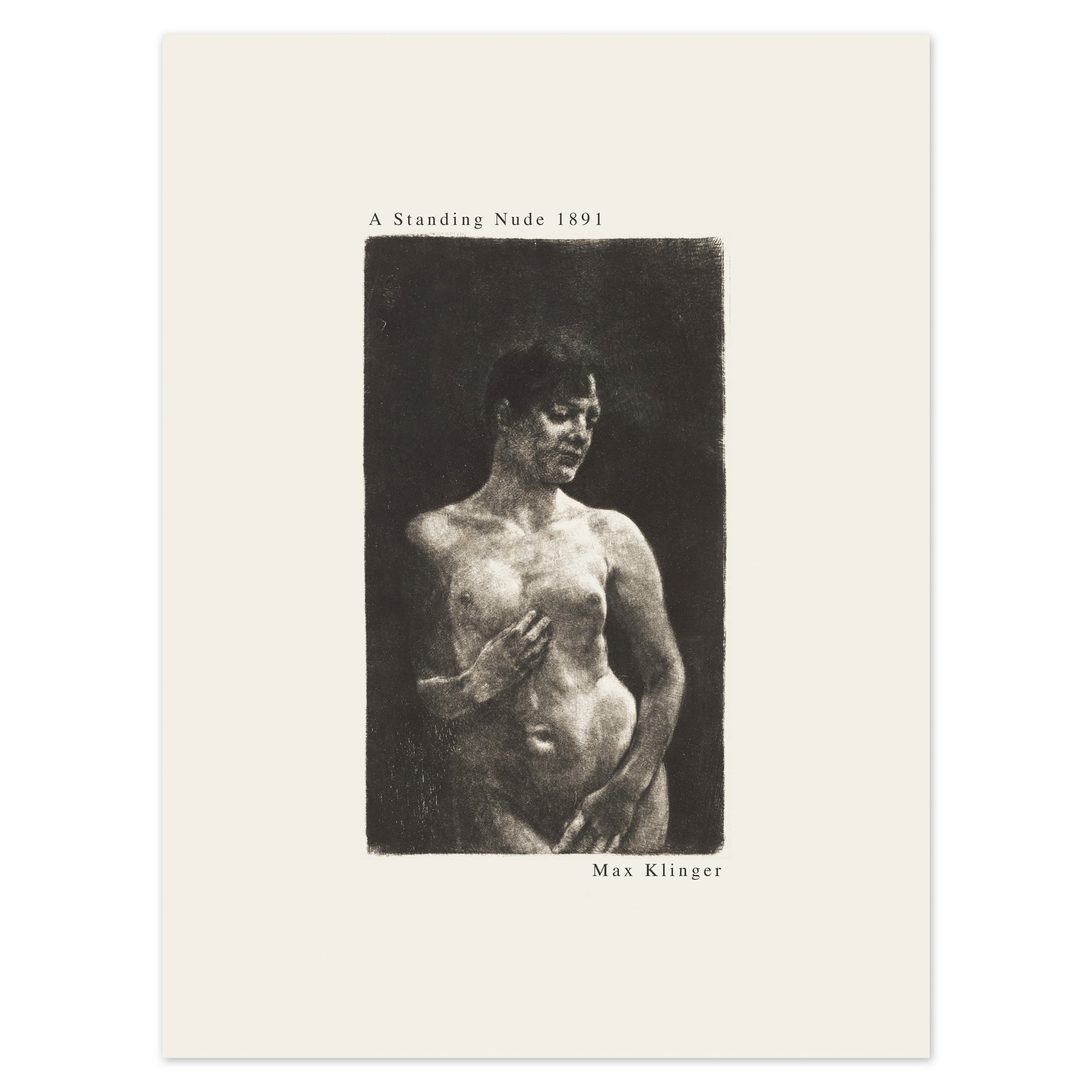 Max Klinger Poster - A Standing Nude