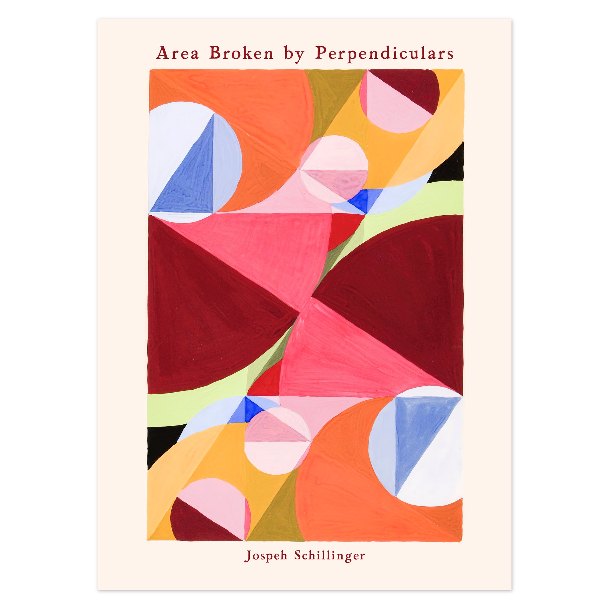 Joseph Schillinger Poster - Area Broken by Perpendiculars