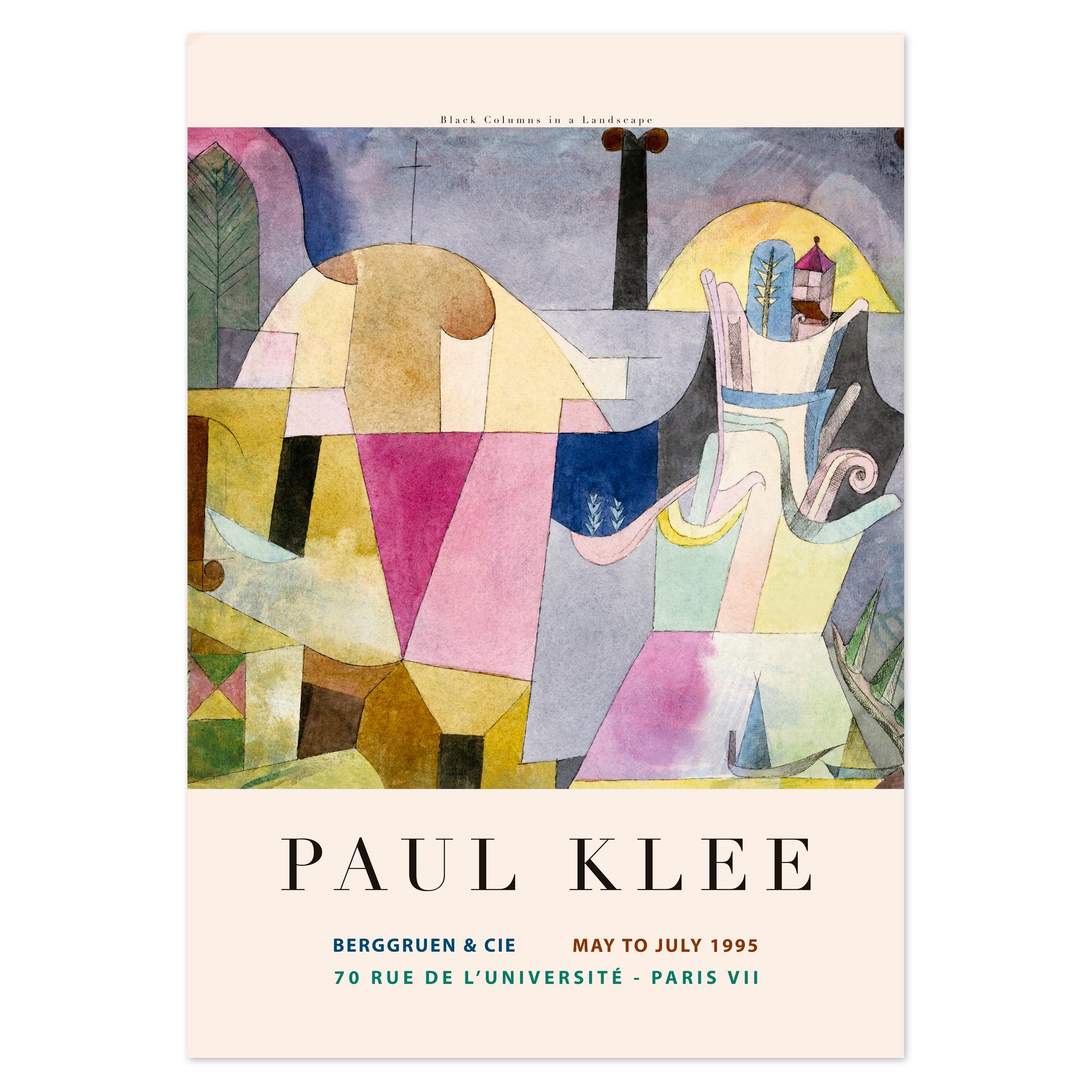 Paul Klee Poster - Black Columns in a Landscape
