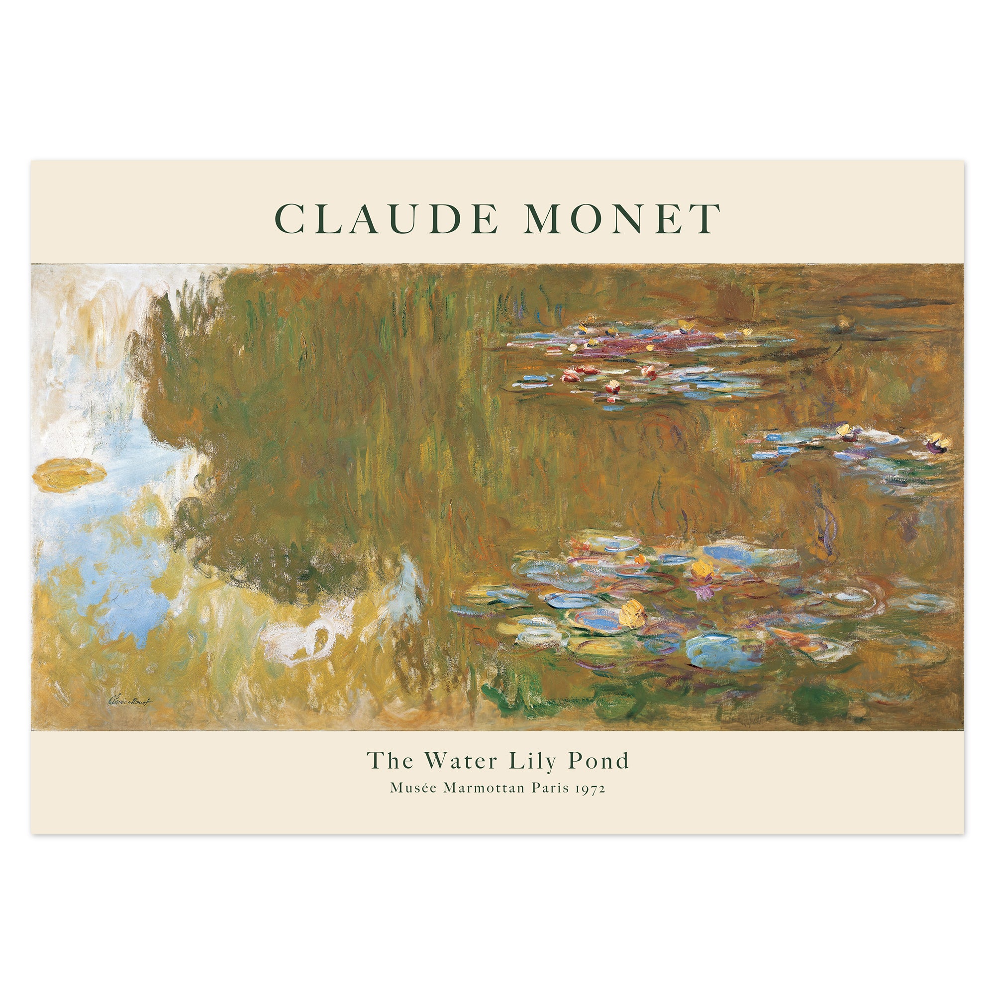 Claude Monet Poster - The Water Lily Pond