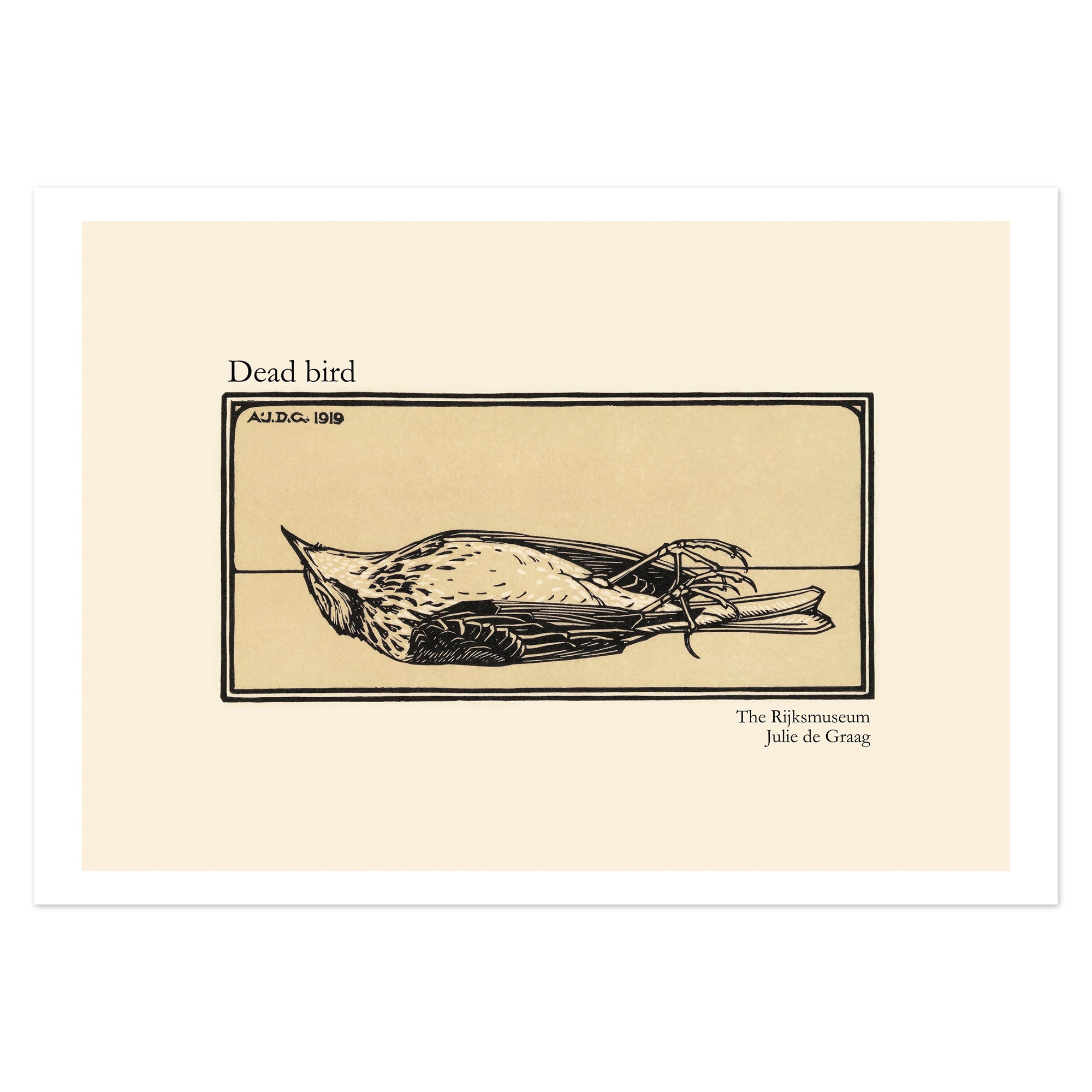 Julie de Graag Poster - Dead Bird