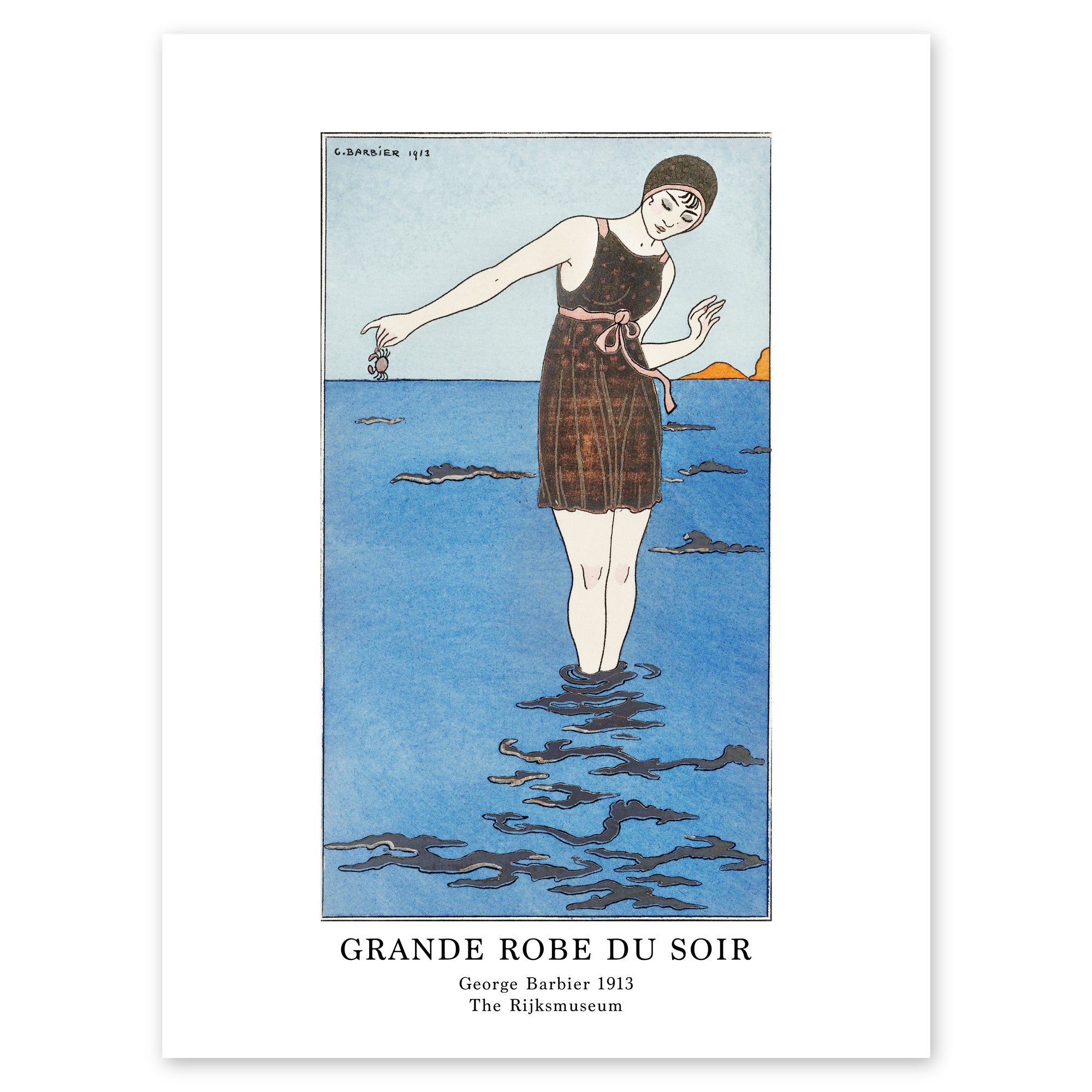 George Barbier Poster - Grande Robe du Soir