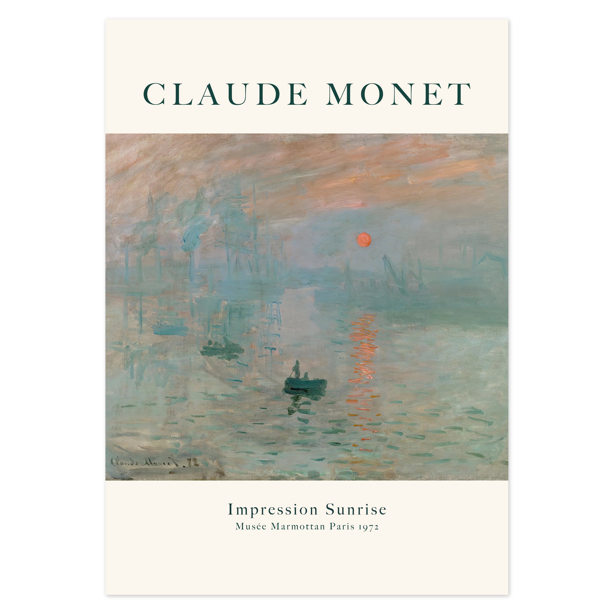 Claude Monet - Impression Sunrise Poster