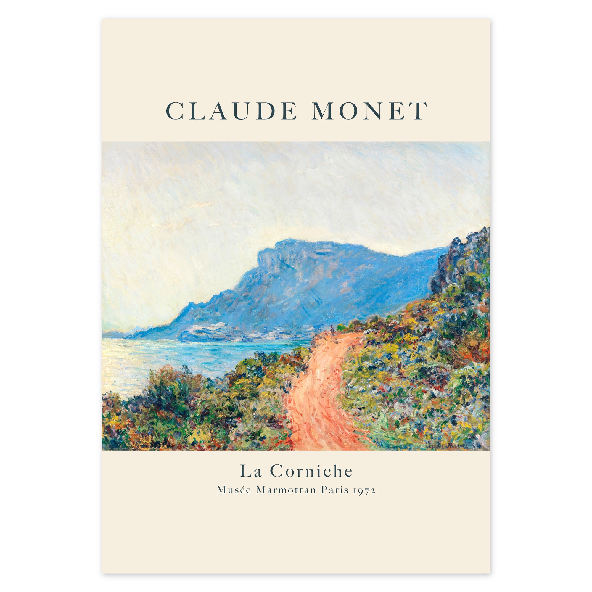 Claude Monet - La Corniche near Monaco Poster