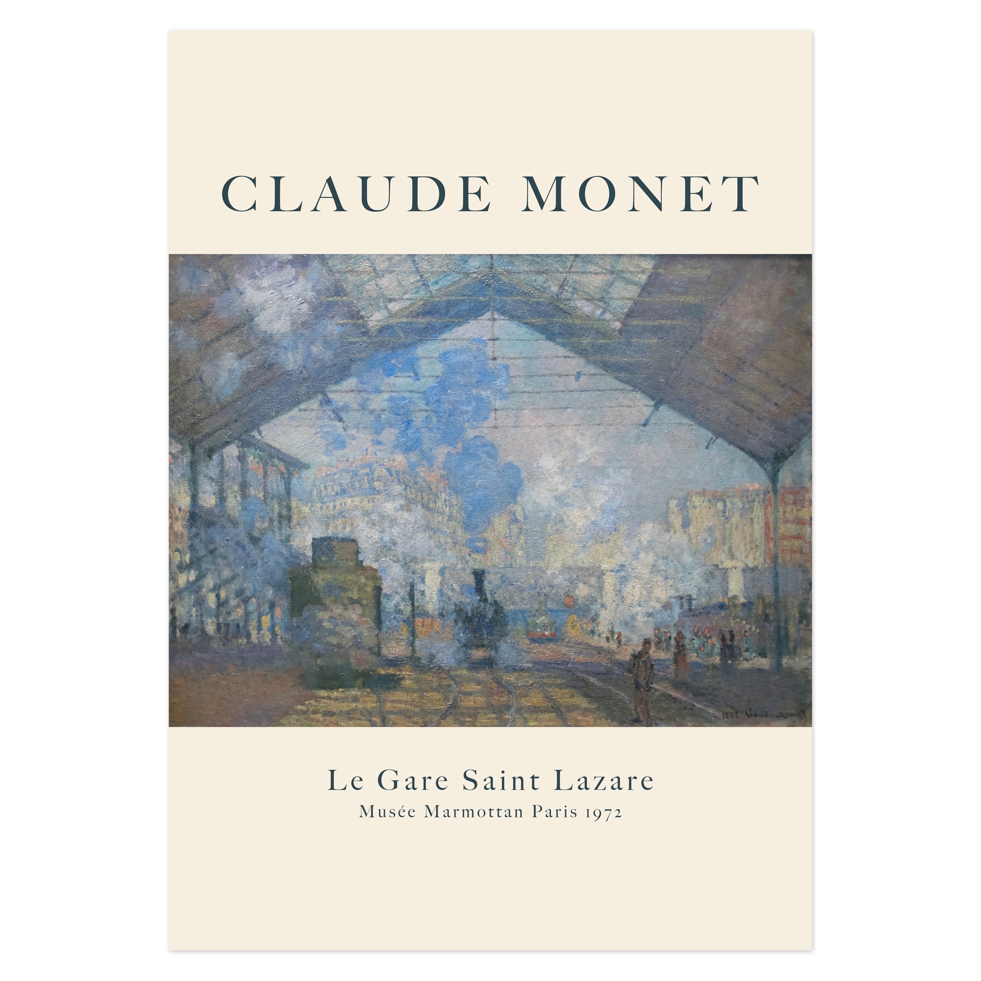 Claude Monet Poster - Le Gare Saint Lazare