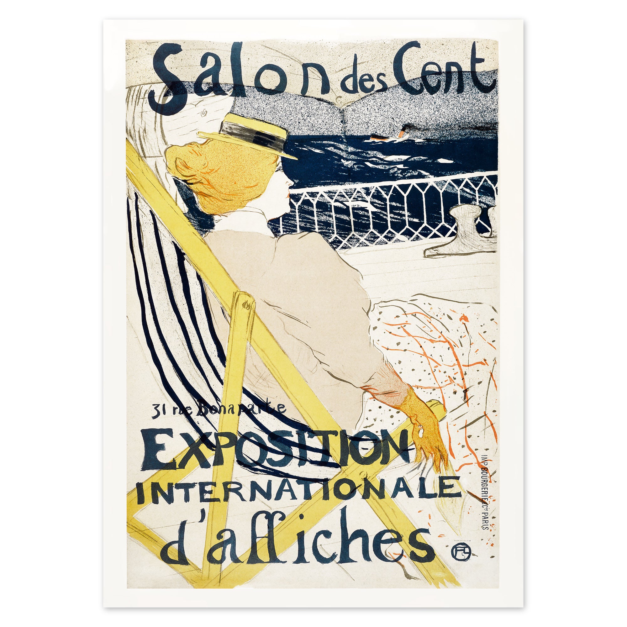 Salon des Cent Vintage Poster 