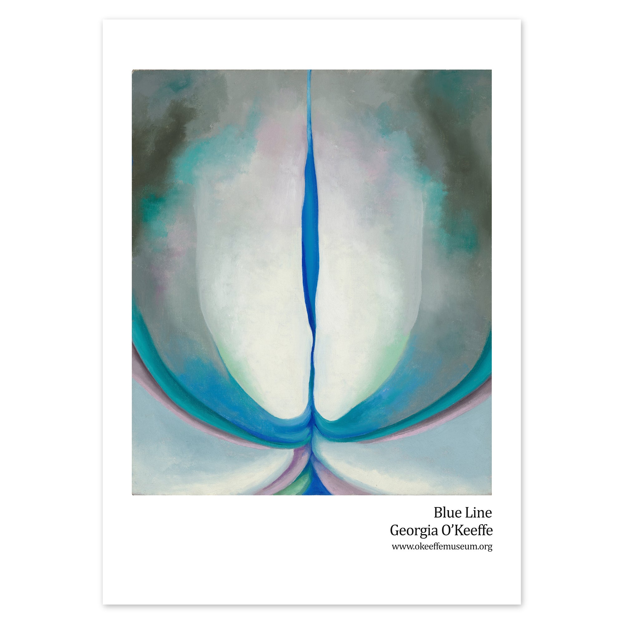 Georgia O'Keeffe Poster - Blue Line