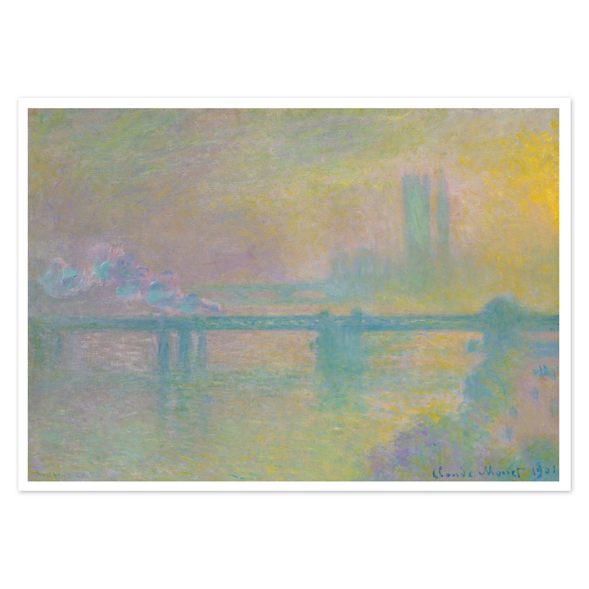 Poster. Claude Monet - Charing Cross Bridge