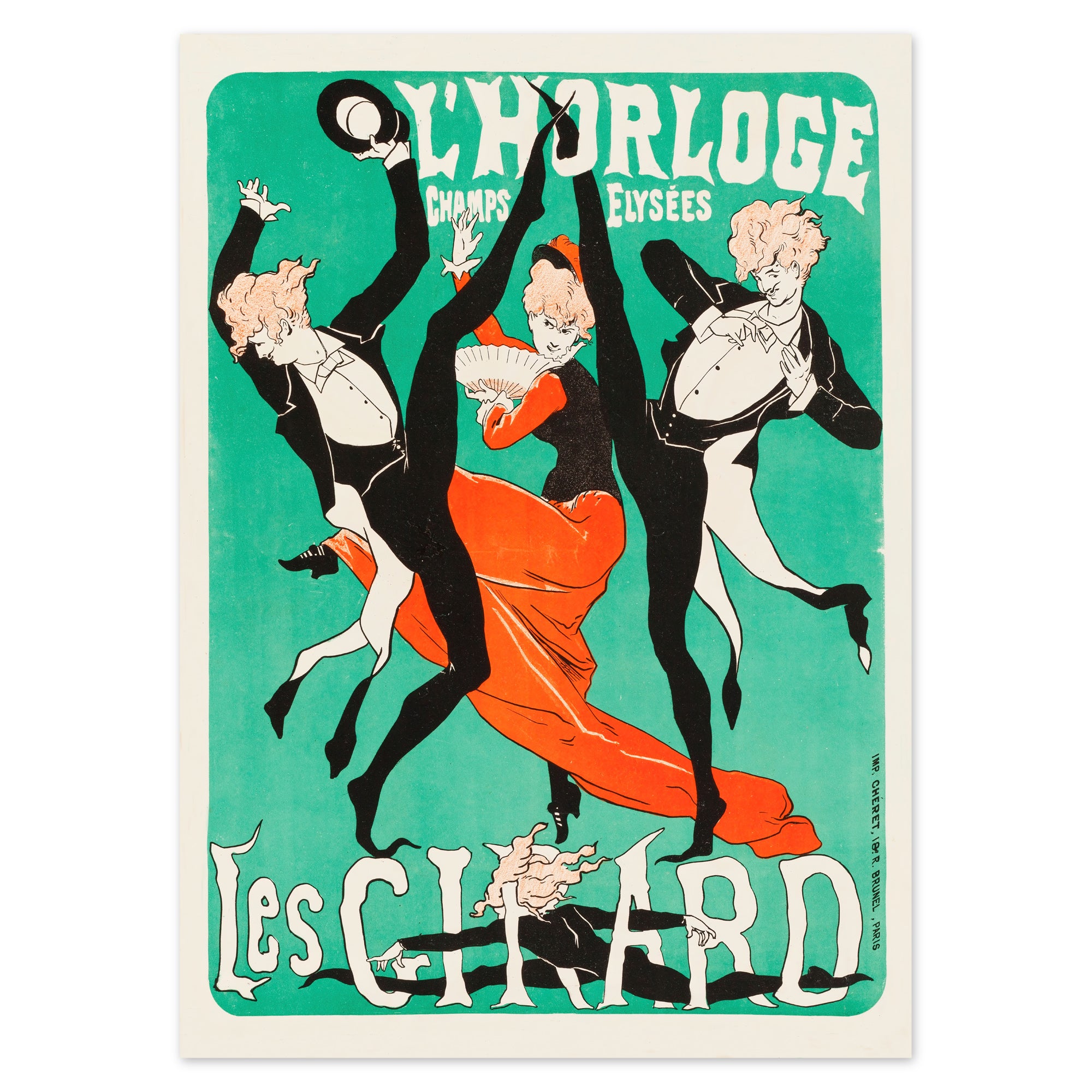 Jules Chéret - L'horloge Les Girard Poster