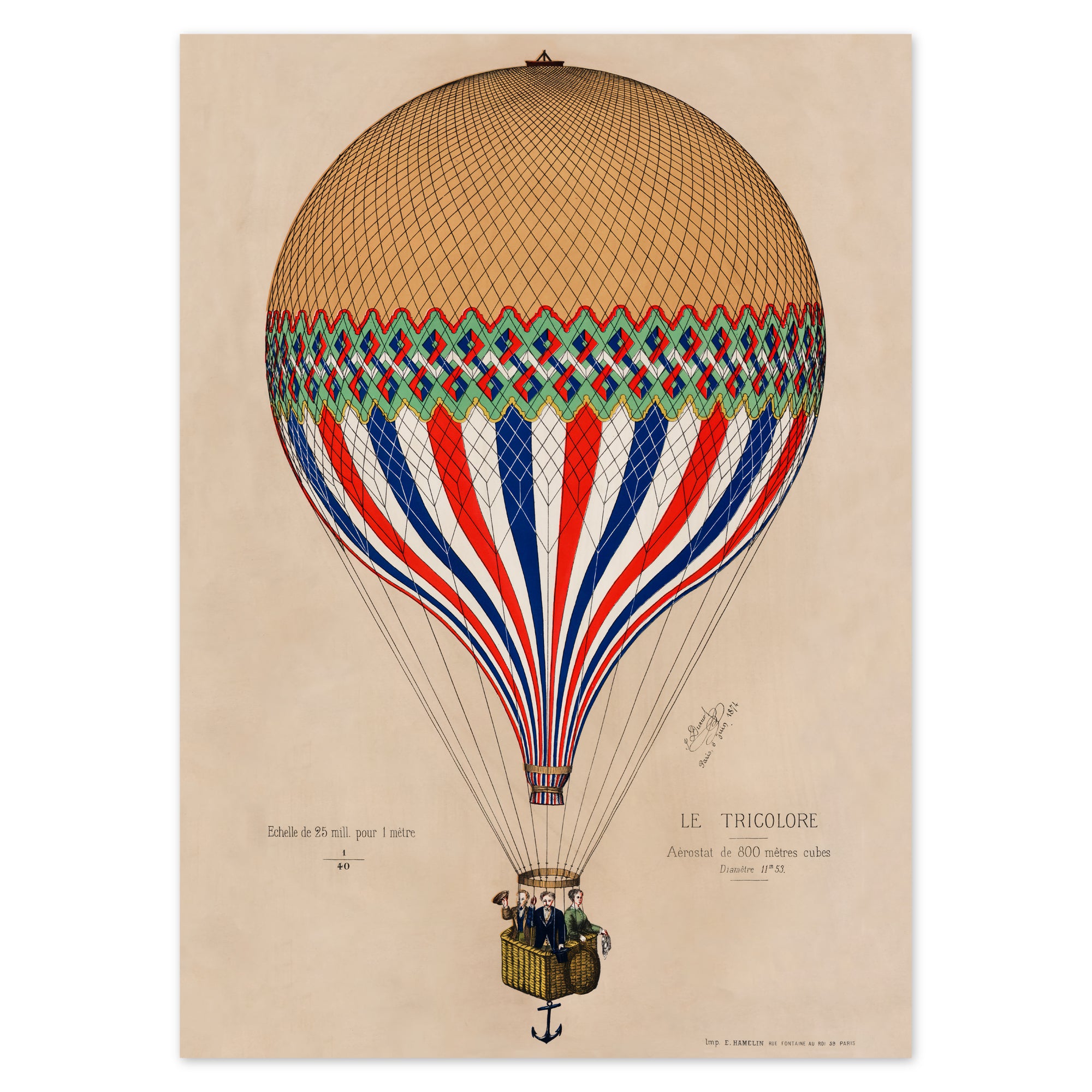 Henri de E. Hamelin Poster - Le Tricolore