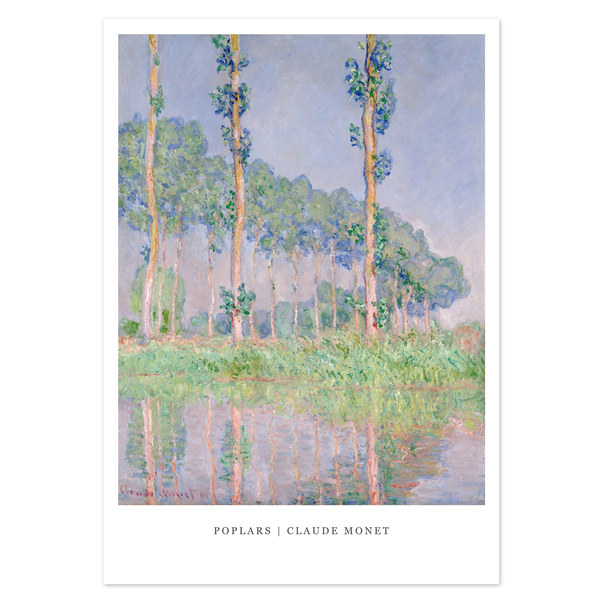 Claude Monet Poster - Poplars