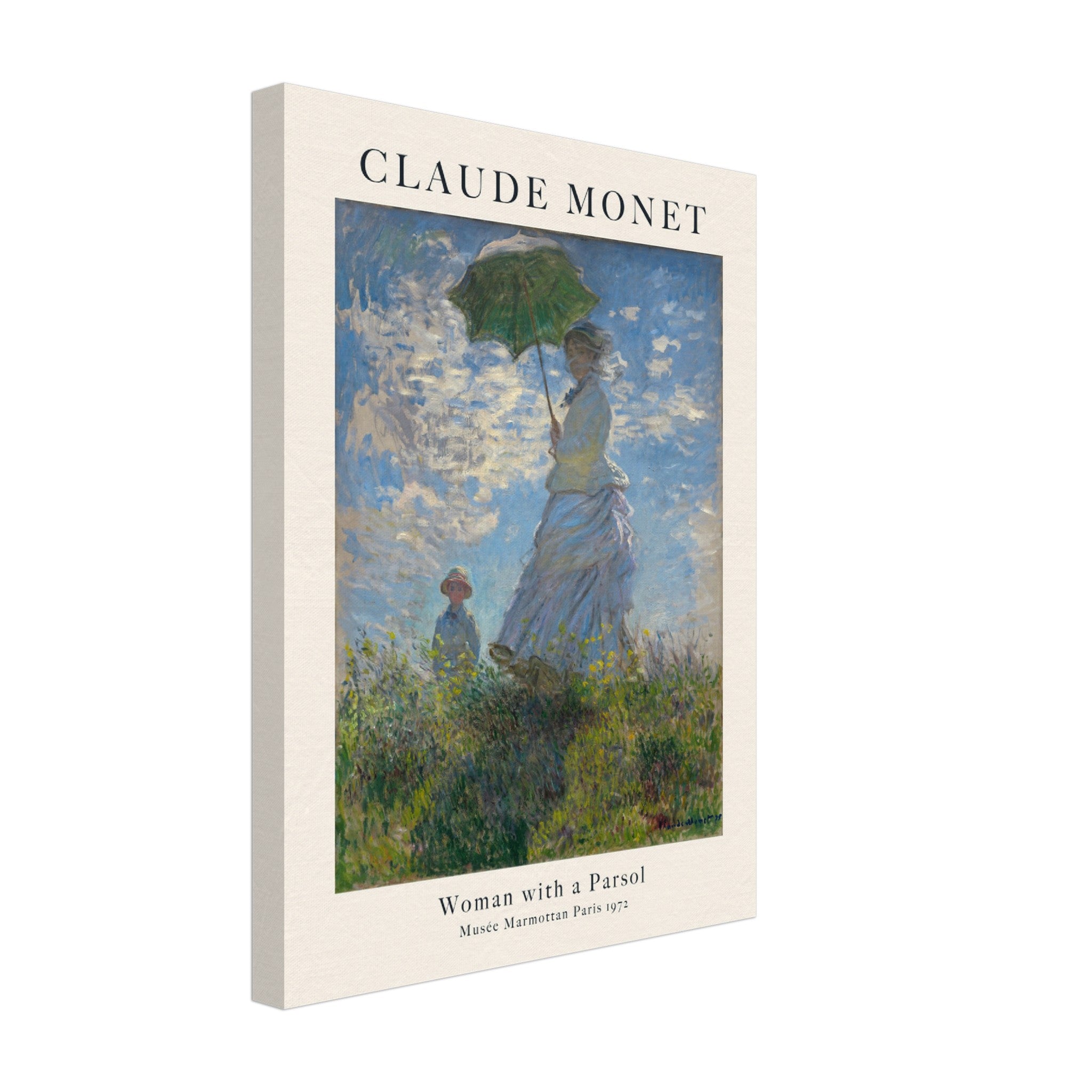 Special Edition Canvas -  Claude Monet - Woman with a Parasol