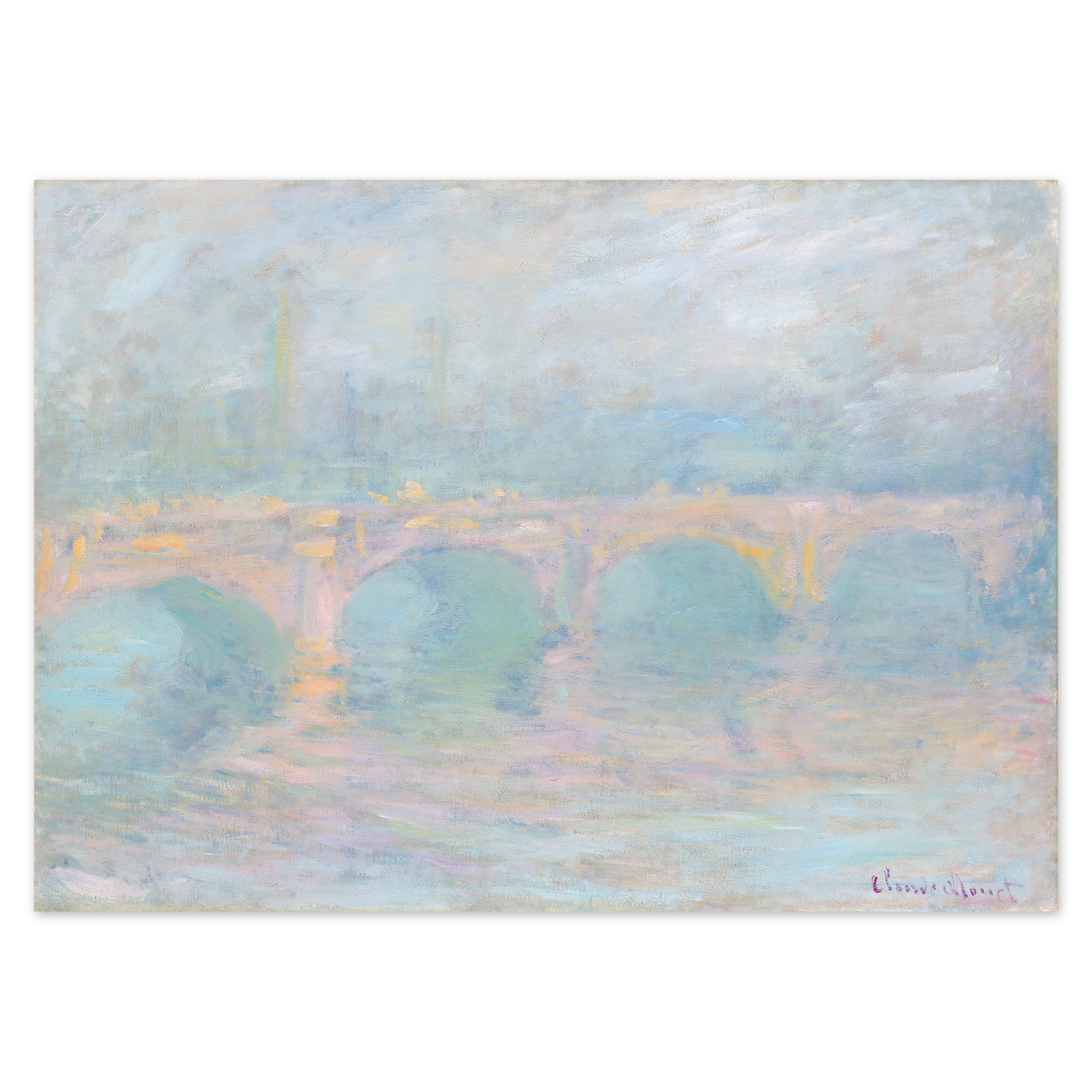 Claude Monet Poster - Waterloo Bridge