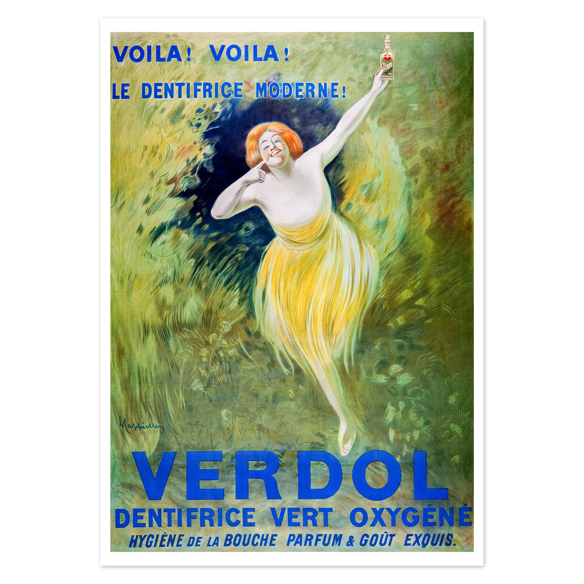 Vintage Art Noveau Verdol Advertisement Poster