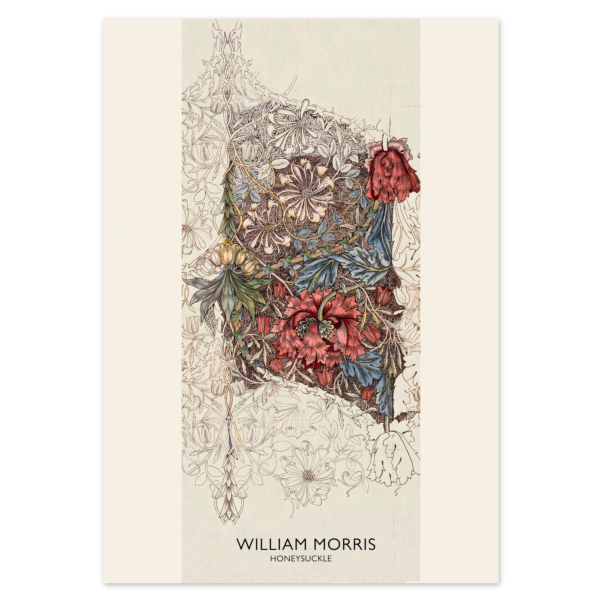 William Morris Poster - Honeysuckle